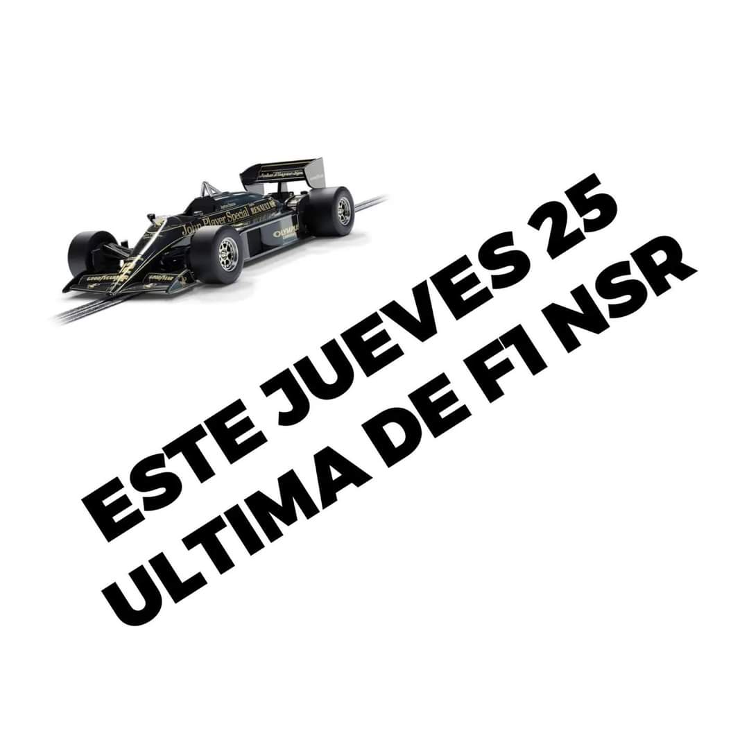 Última carrera de F1 NSR de la temporada
