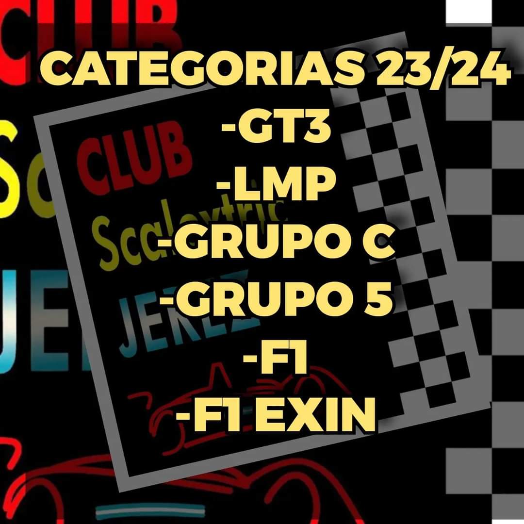 Categorías para la próxima temporada.