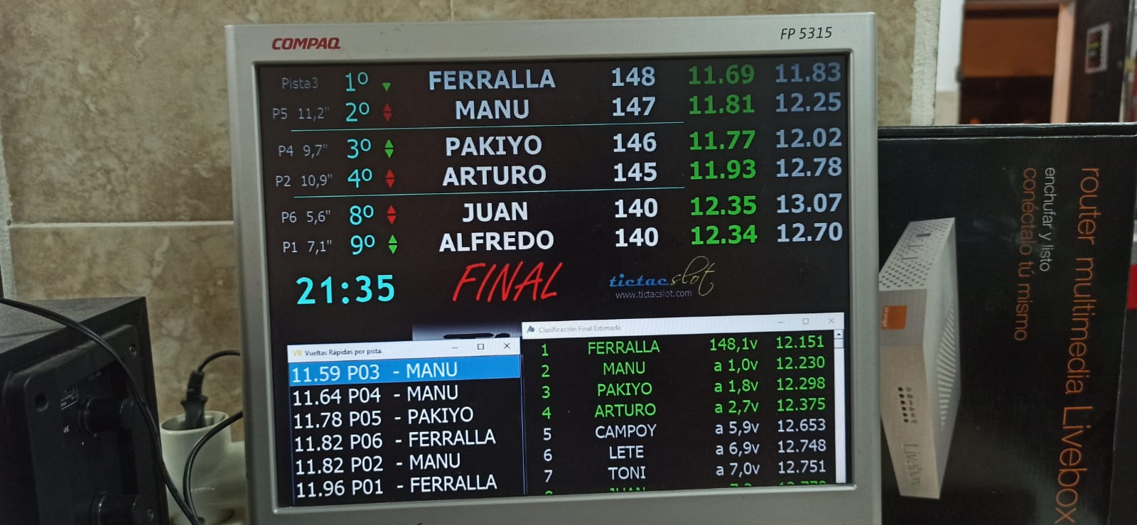 Resultados 1ª Carrera Grupo C Temporada 2023/2024